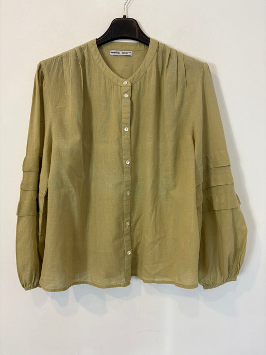 RENATTA&GO. Blusa verde tablas