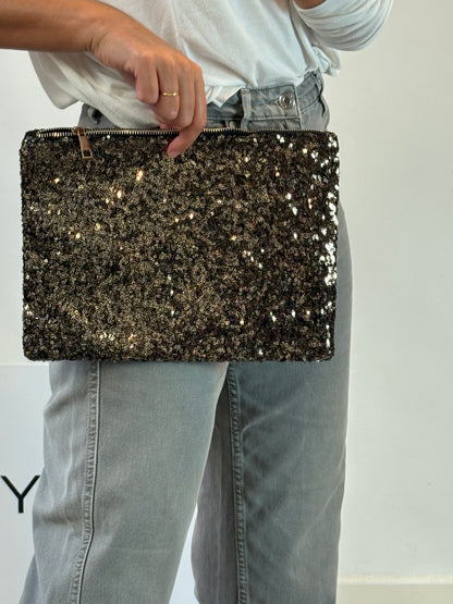 OTHERS. Mini sequin clutch bag