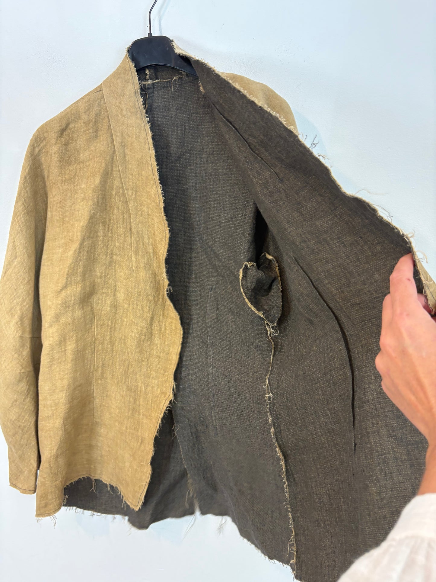 Chaqueta textura asiemtrica
