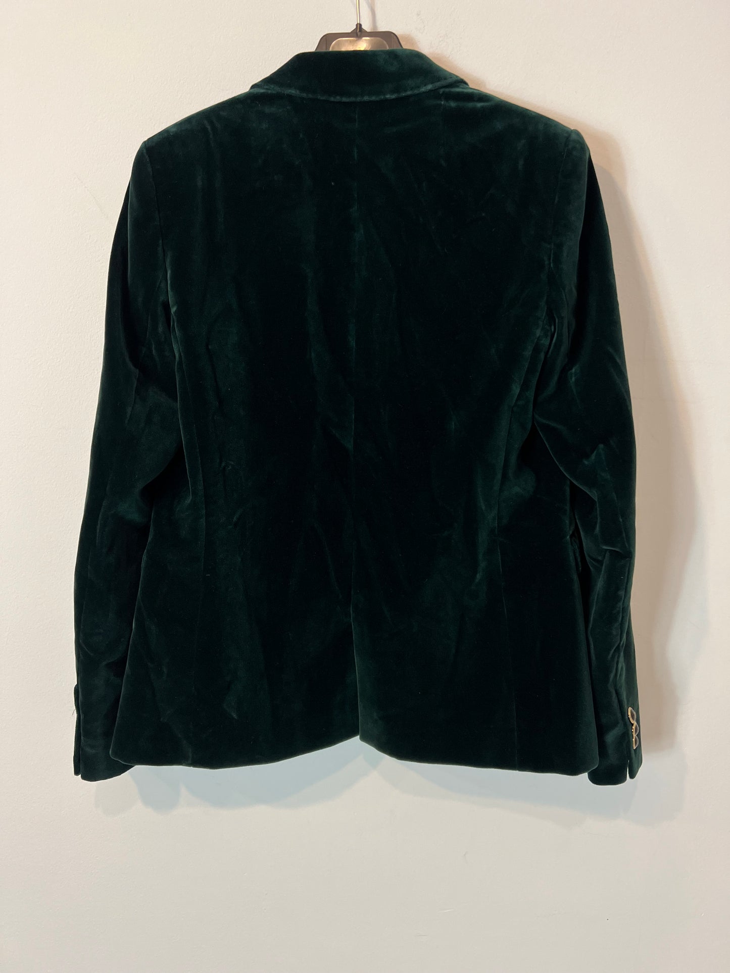 MASSIMO DUTTI. Green velvet blazer. Size 40