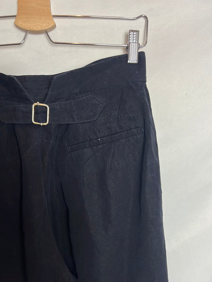 MASSCOB. Pantalones pinzas azules fluidos. T 38 (Tara)