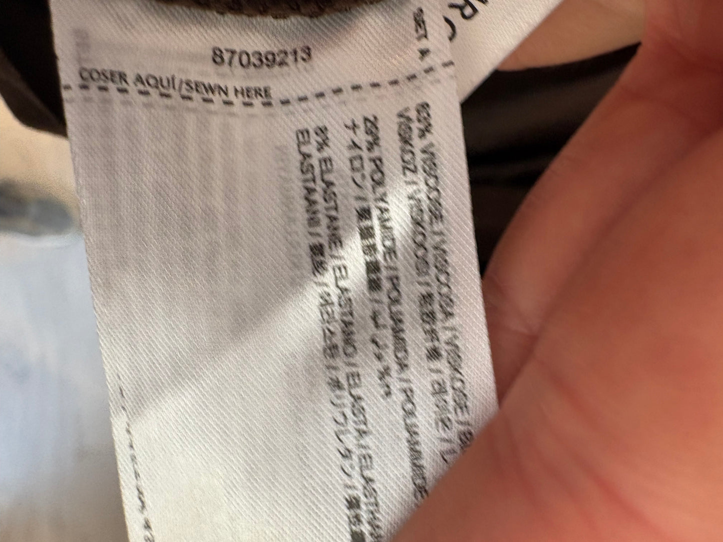 MANGO. Vestido midi marrón punto elástico