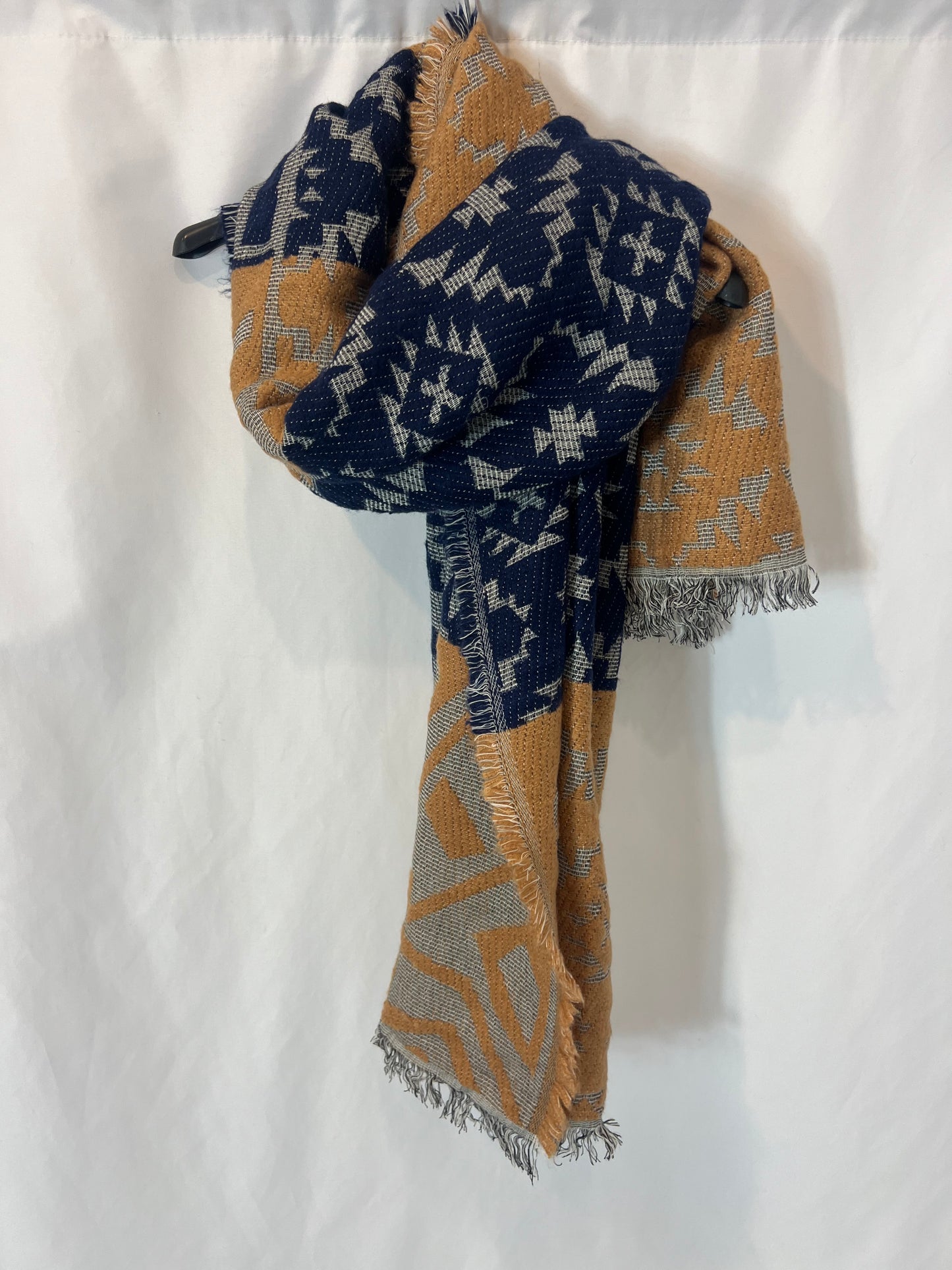 THAT OR THAT. Ethnic print scarf