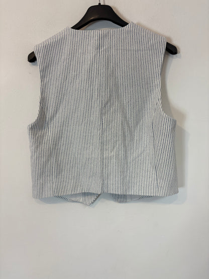 ZARA. Chaleco rayas azules. T S
