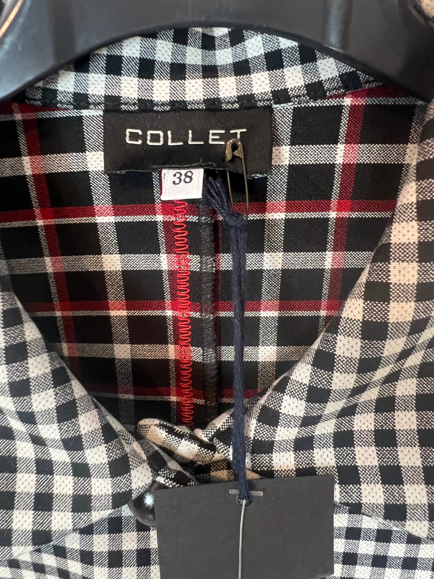 COLLECT. Chaqueta cuadros detalle bolsillos. T 38