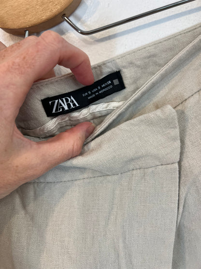 ZARA. Pantalón fluido cruzado  T.s