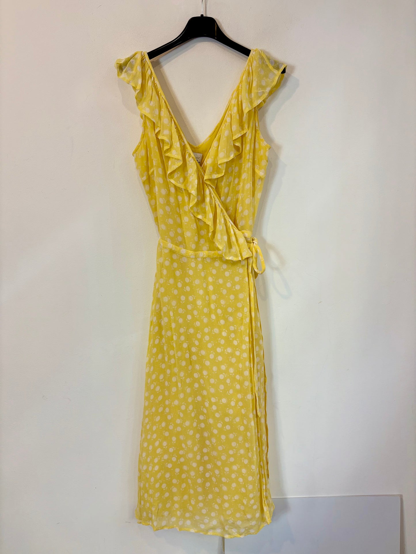 PETITE MENDIGOTE. Vestido midi lunares cruzado