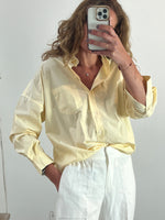 LMND. Camisa amarillo claro algodón. T S/M