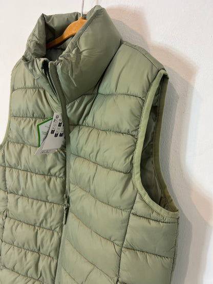 TEX. Chaleco acolchado verde. T 9-10 años