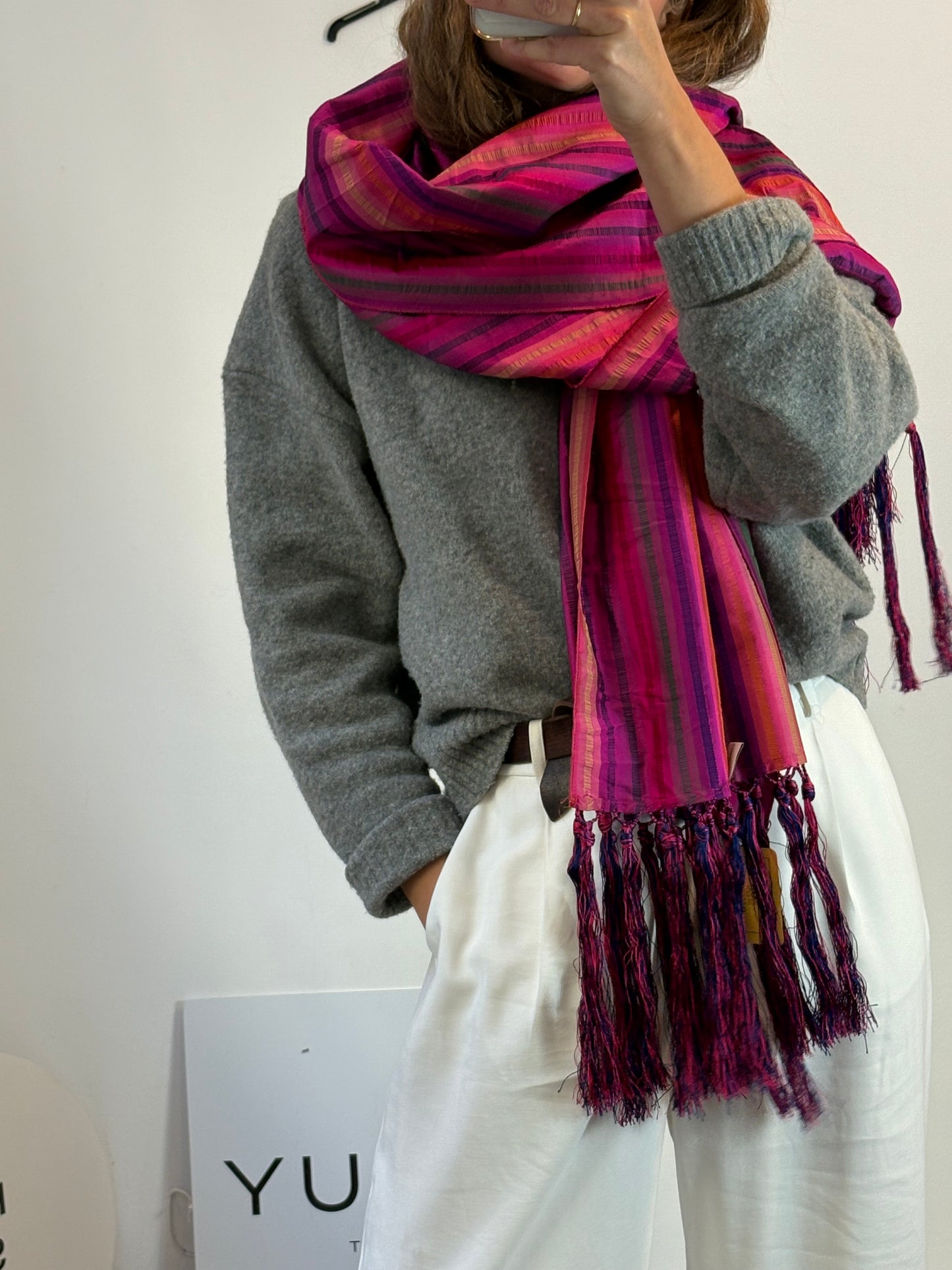 OLIVARES. Bufanda rayas colores