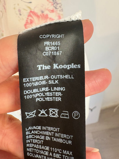 THE KOOPLES. Vestido corto seda flores. T S