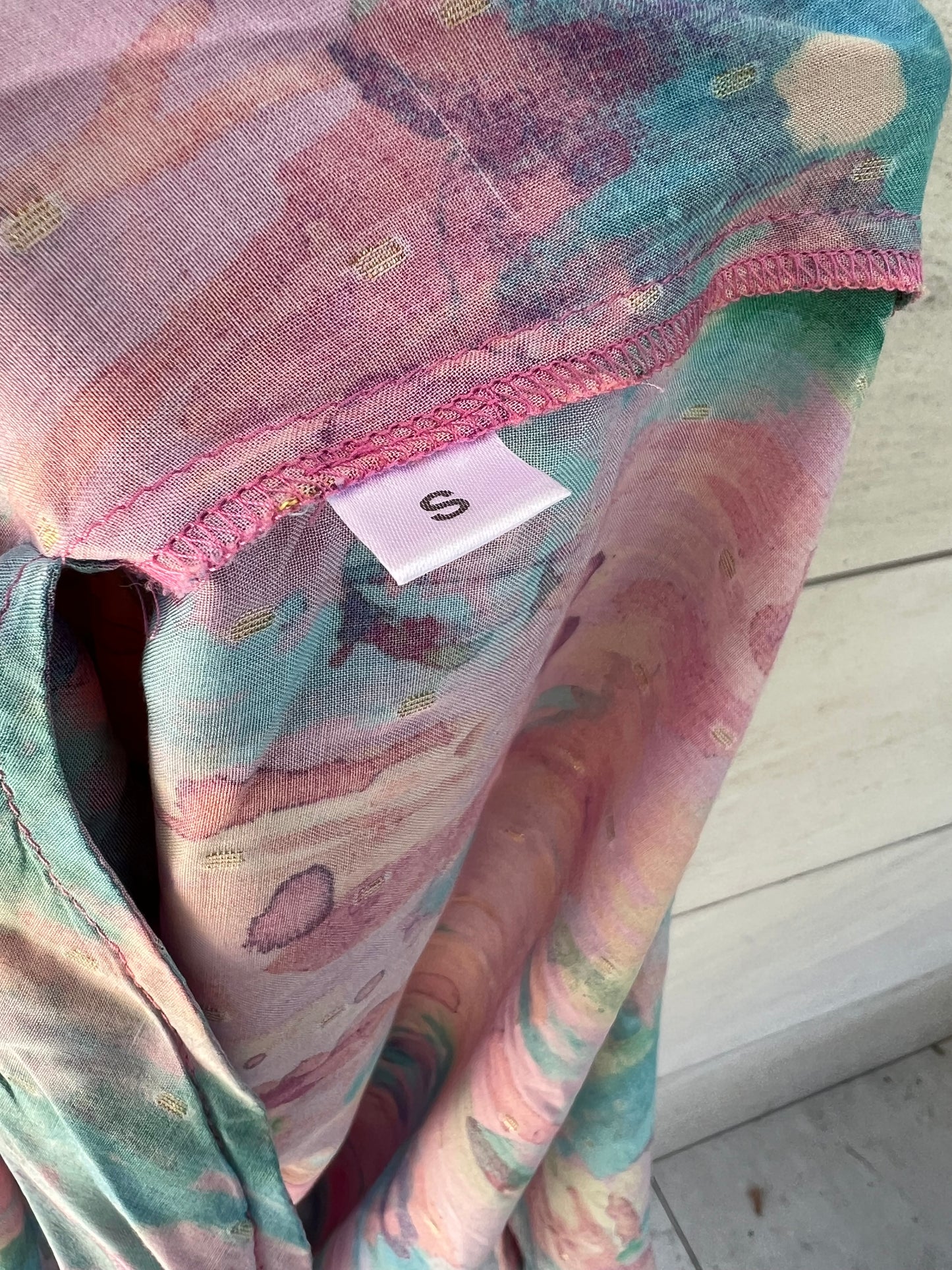 LAFOLIE. Vestido largo multicolor T.s