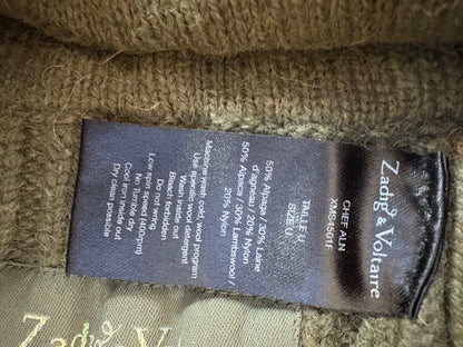 ZADIG&VOLTAIRE. Gorro verde alpaca