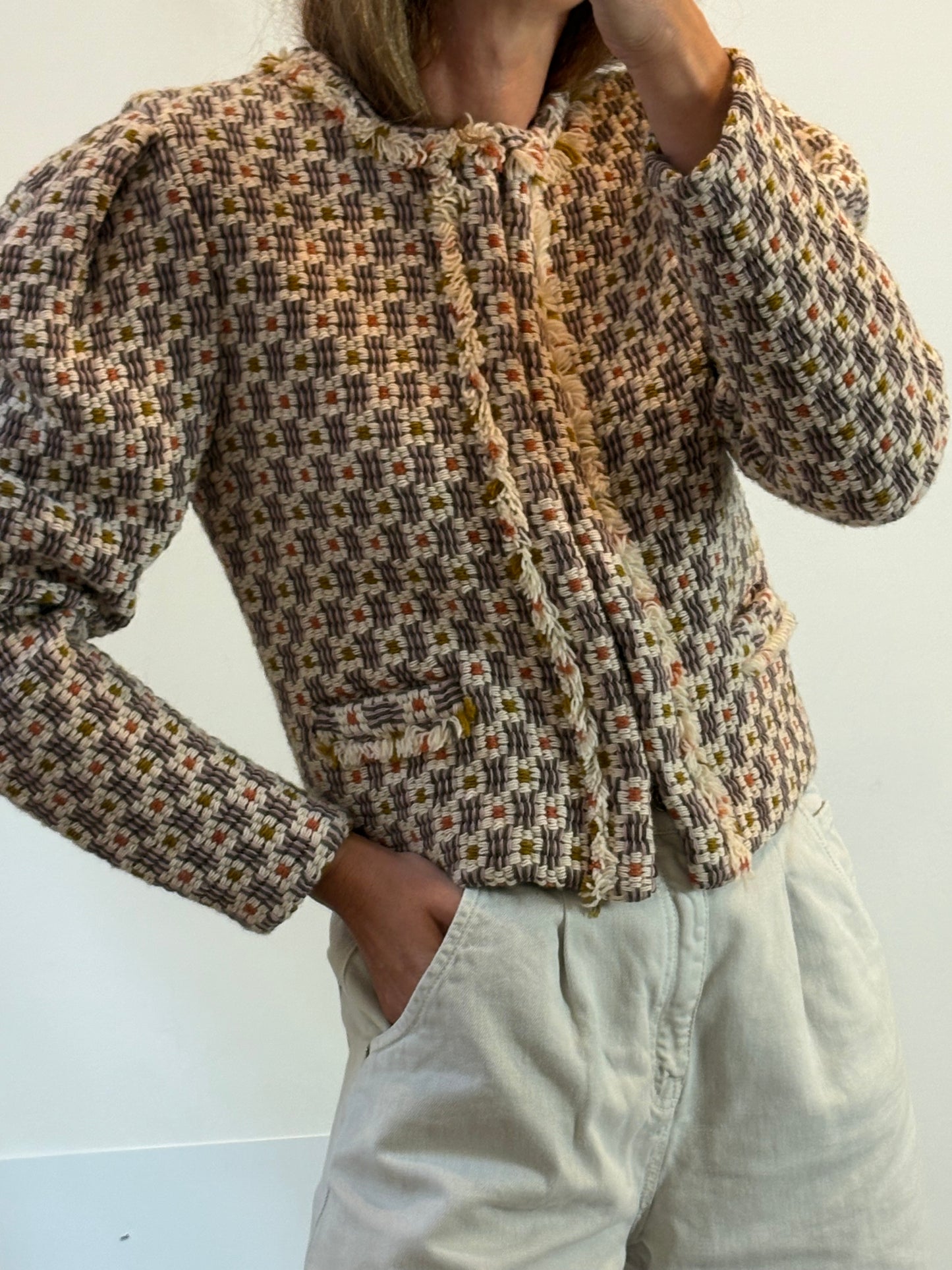 ISABEL MARANT. Chaqueta tweed multicolor