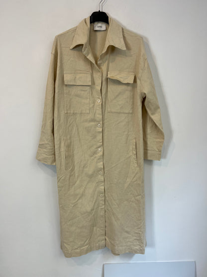 GUITARE. Vestido camisero beige T.m