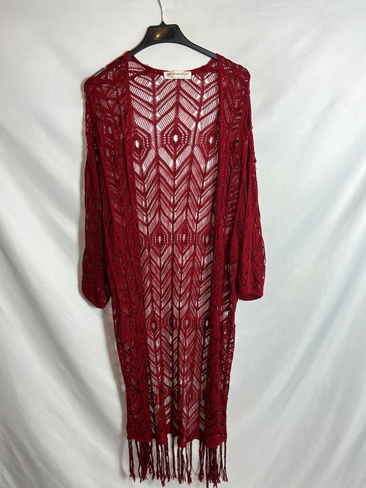 H&M. Kimono croche T.u