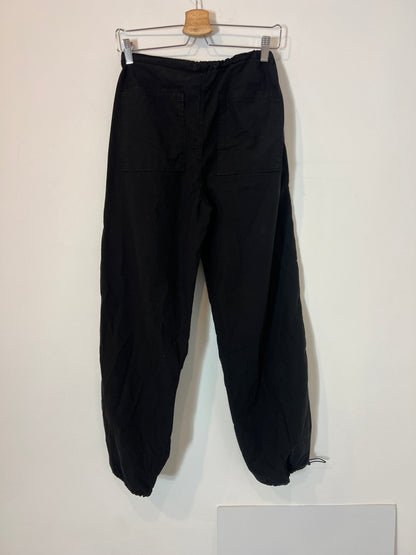 STRADIVARIUS. Black textured TS trousers