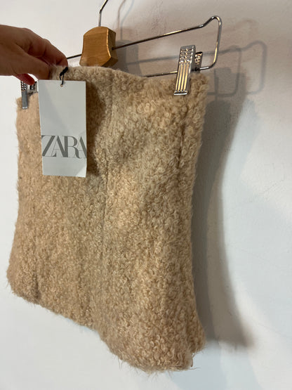 ZARA. Top palabra de honor textura. T S