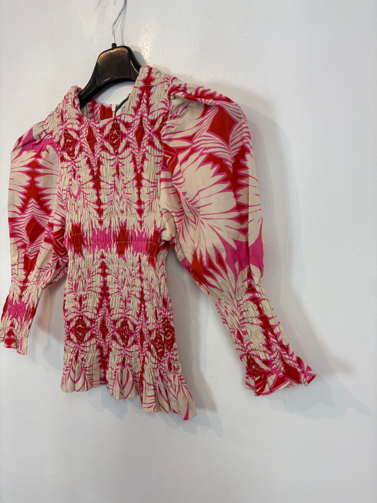 PIETRA. Blusa estampada nido de abeja
