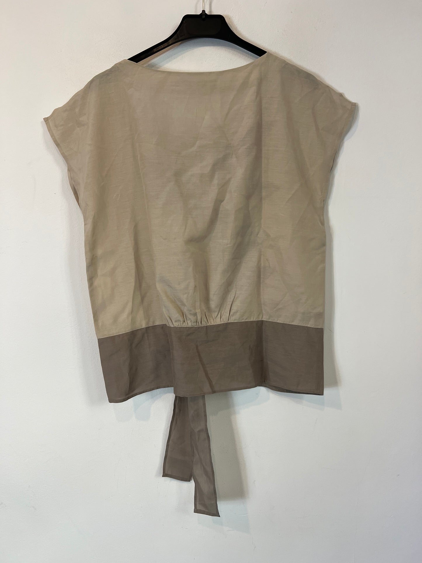 COMPTOIR DES COTONNIERS. Top con seda estampado flores T.40