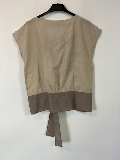 COMPTOIR DES COTONNIERS. Top con seda estampado flores T.40