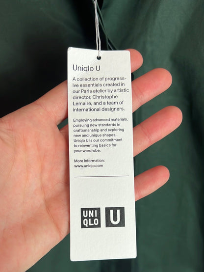 UNIQLO. Camisa verde oscuro algodón. T XS (s/m)