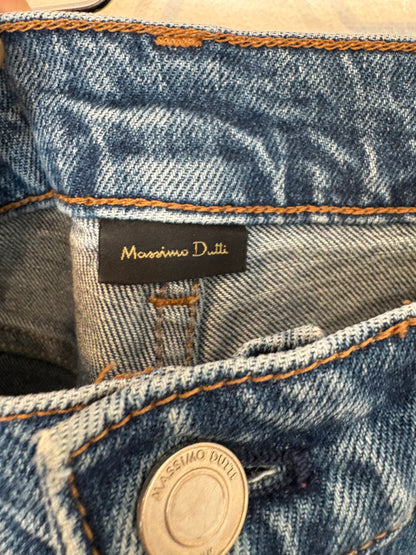 MASSIMO DUTTI. Denim recto cintura media