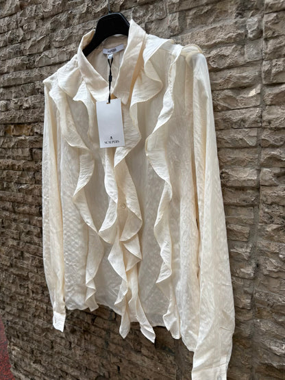 SCLAPERS. Blusa detalle volante
