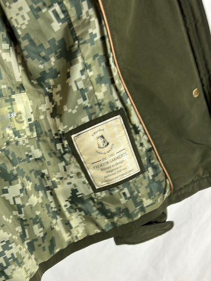 HENRY ARROWAY. Parka verde impermeable T.s