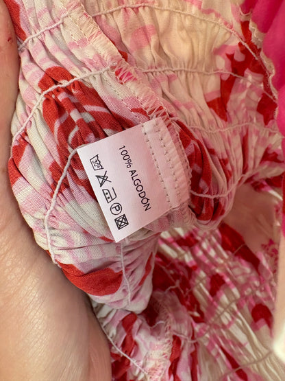 PIETRA. Blusa estampada nido de abeja