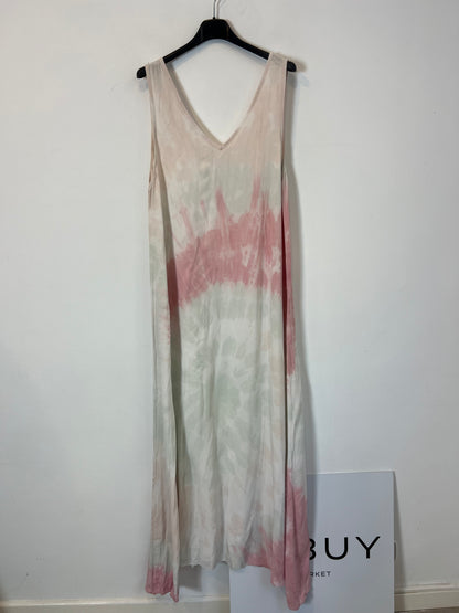 OTRAS. Vestido largo fluido tie dye. T M/L