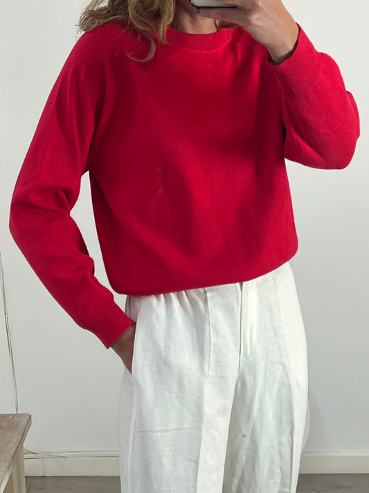 ORFEO. Jersey rojo cuello redondo. T M