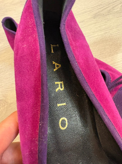 LARIO. Bailarinas piel buganvilla. T 40