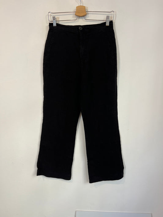 MASSIMO DUTTI. Pantalón negro lino