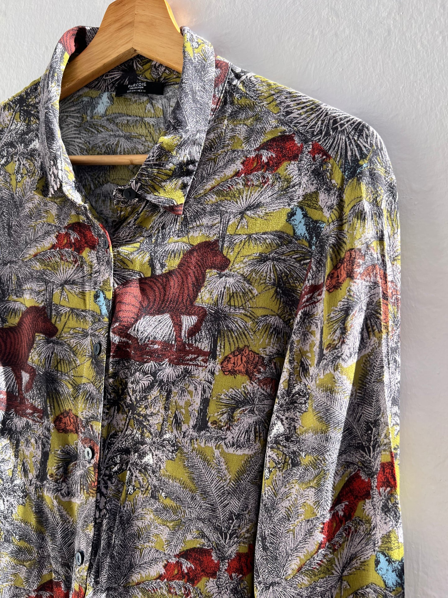 PARFOIS. TU(m) printed shirt dress