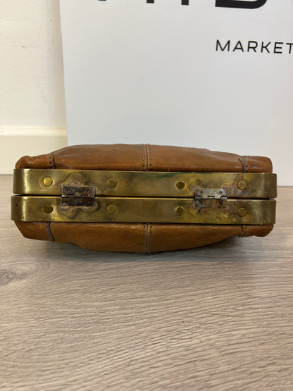 MALABABA. Bolso mini vintage piel marrón (Tara)