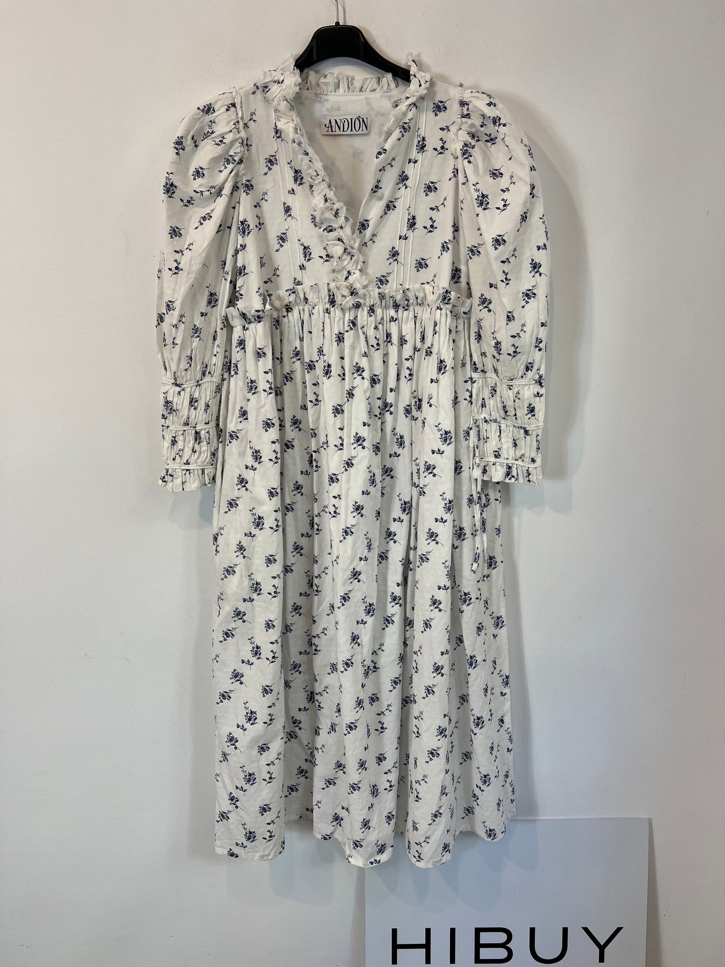 ANDION. Vestido blanco flores Tu(s)