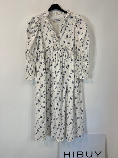 ANDION. Vestido blanco flores Tu(s)