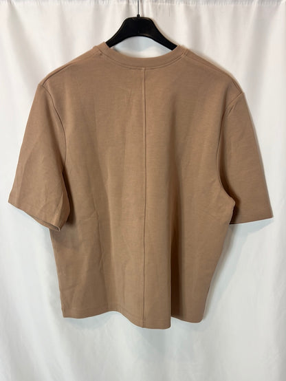 ZARA. Camiseta nude texturaT.s