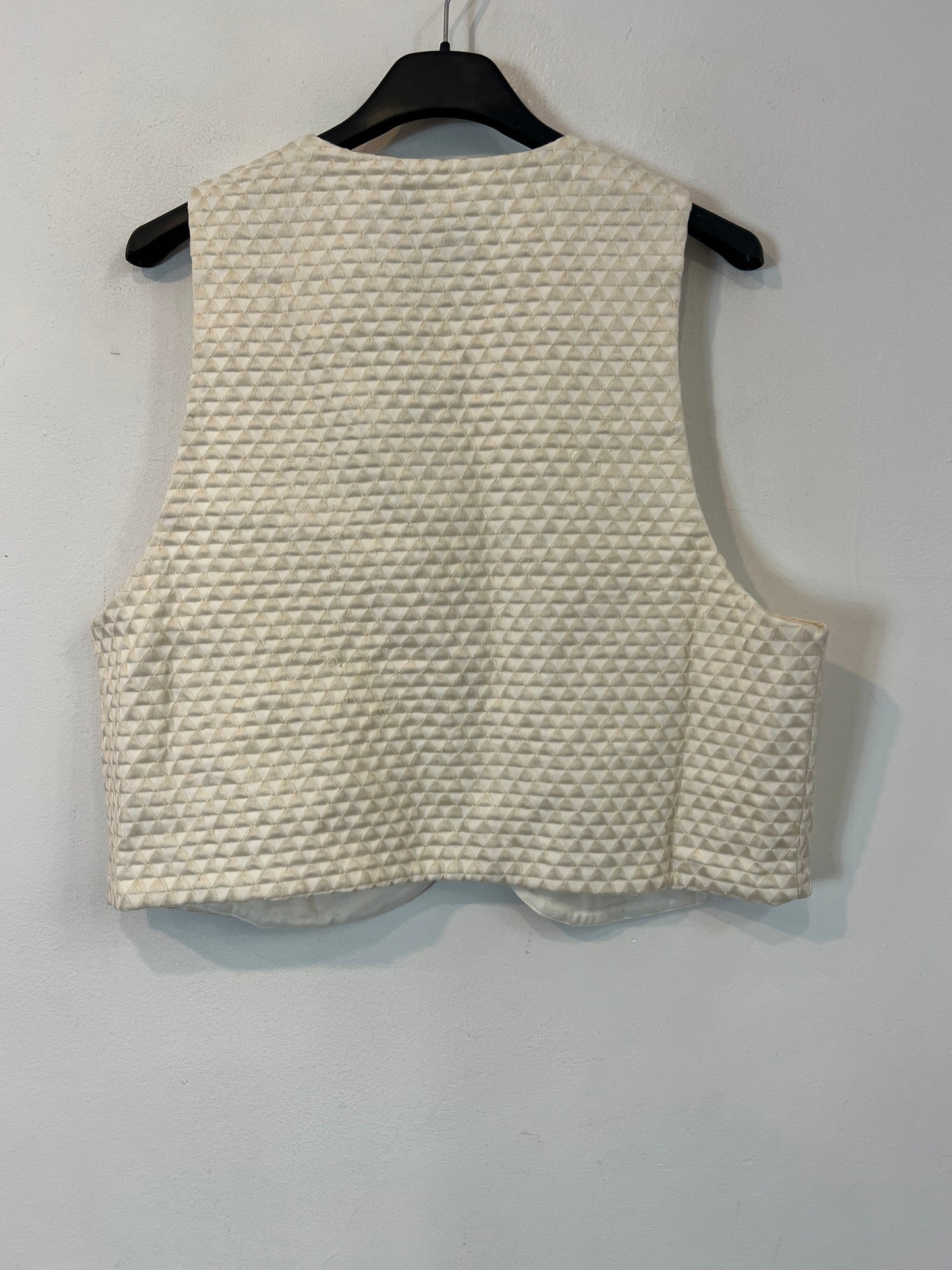 FRAMBUÁ. Chaleco beige bordado T.m