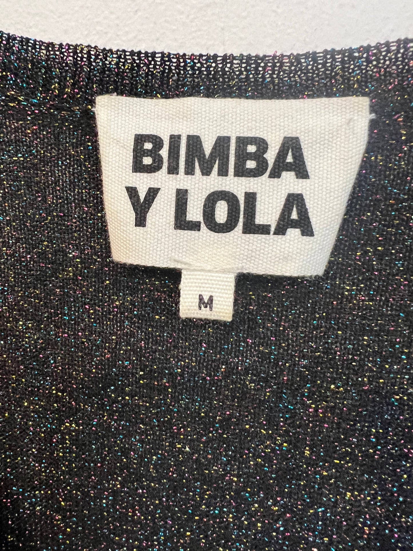 BIMBA Y LOLA. Jersey fino hilos brillo