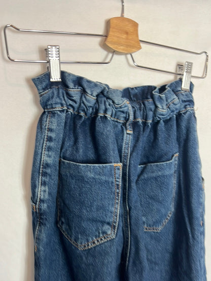 ZARA. Pantalón slouchy azul T.32