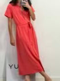 POLÍN ET MOI. Vestido largo camisero fluido