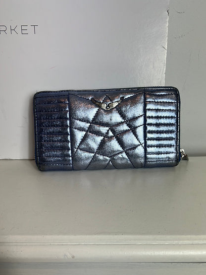 ZADIG&amp;VOLTAIRE. Metallic blue leather wallet