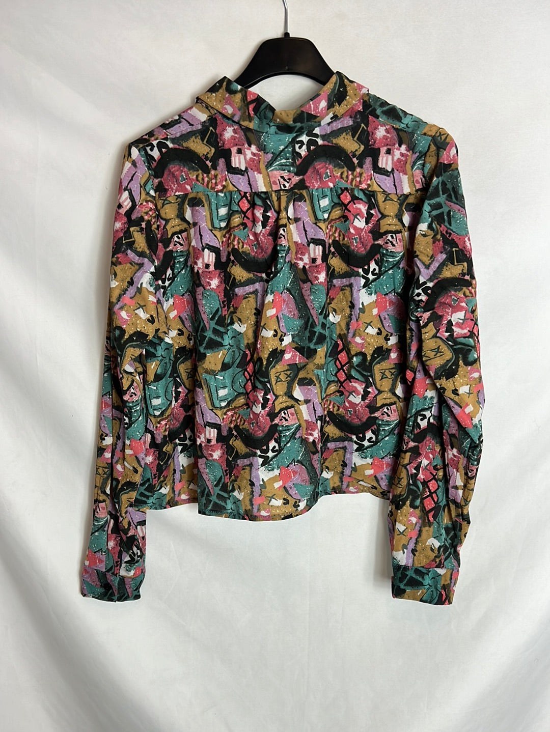 KAOTIKO. Blusa corta estampada. T S