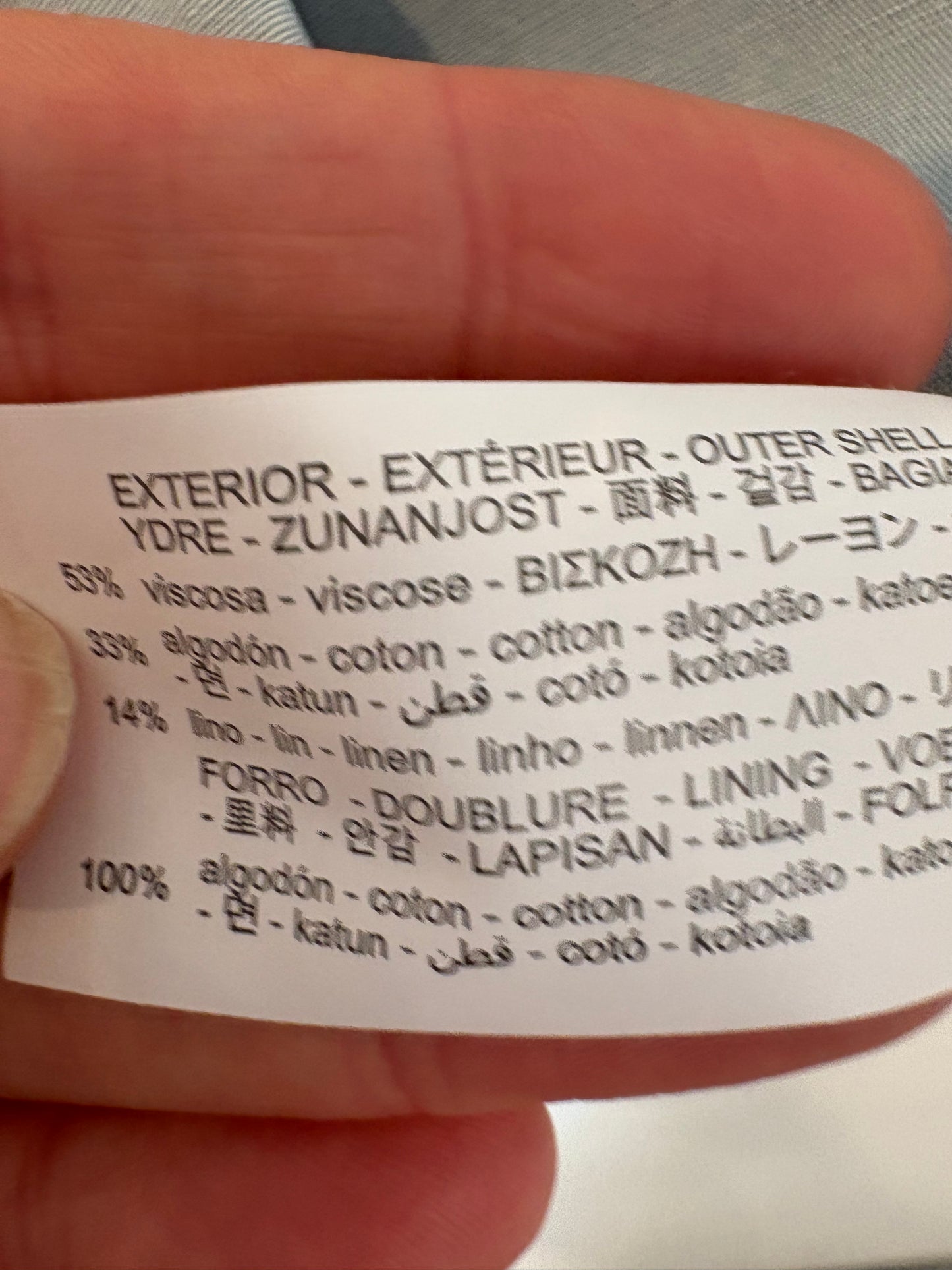 ZARA. Total look azul claro