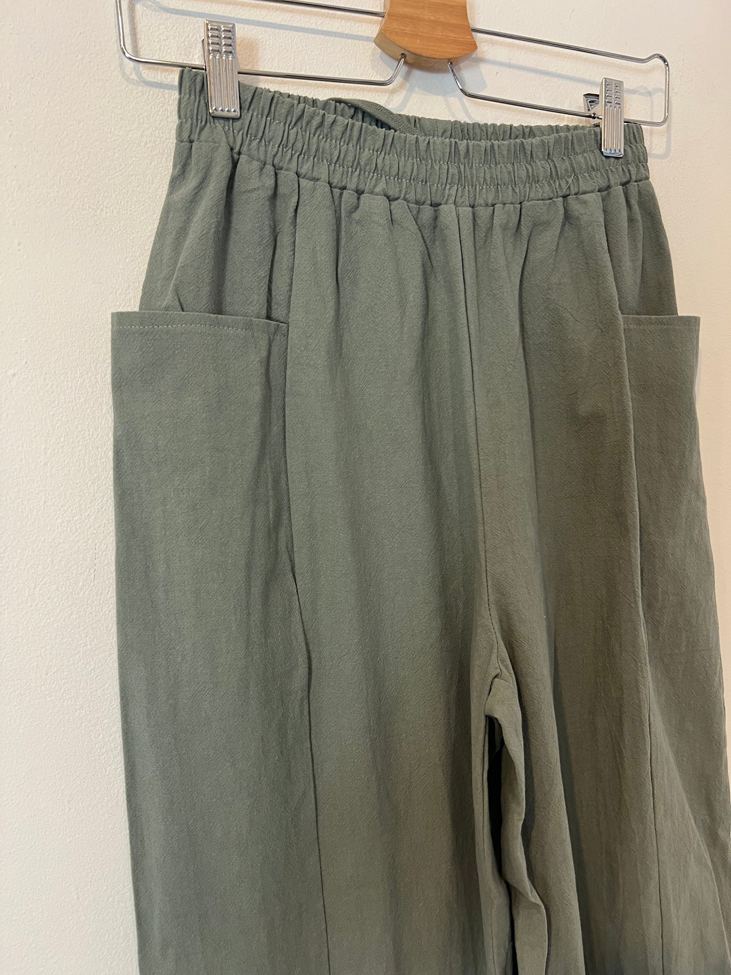 Pantalón verde algodón