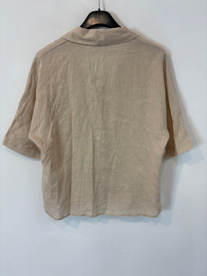 Blusa lino beige