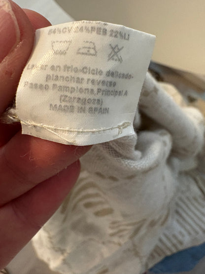 MARÁVIC. Vestido largo beige rayas T.xs