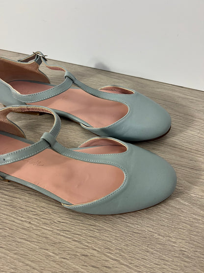 BOHEMIAN. Light blue leather Mary Jane. Size 36